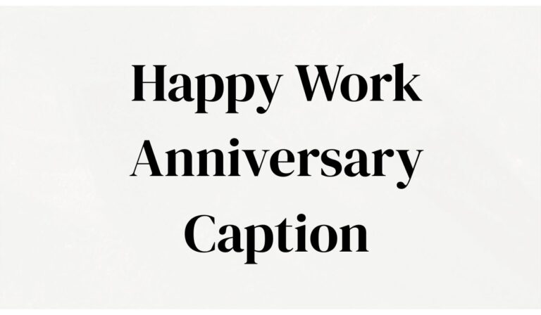 Happy Work Anniversary Caption Celebrate in Style 🎉 2025