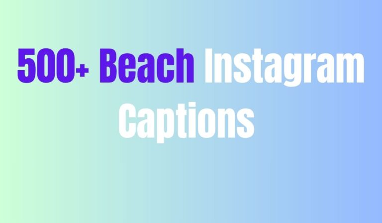 500+ Beach Instagram Captions